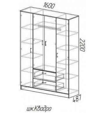 Спальный гарнитур «ЭКО» ясень шимо комплектация 2 в Нижнем Новгороде фото №3