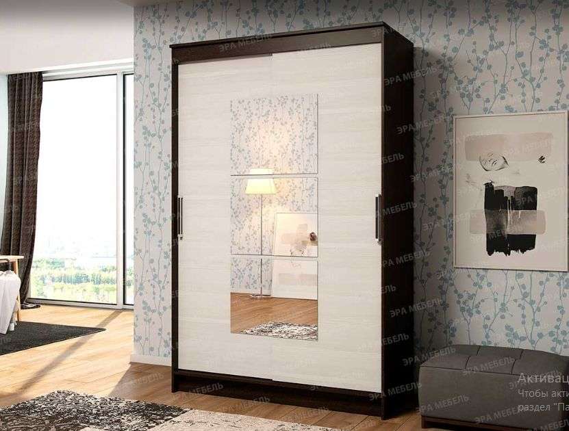 Шкаф-купе «Элегант 1» Венге/Лоредо (Эра) в Нижнем Новгороде фото №1