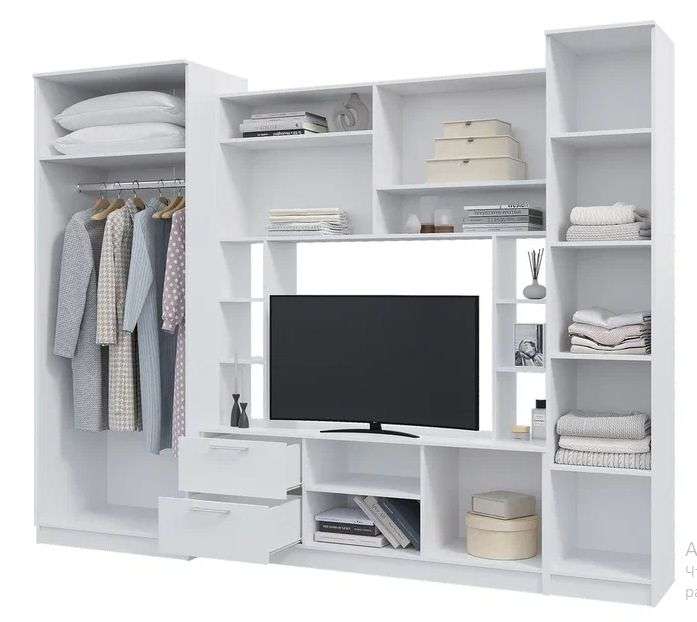 Гостиная «ФЛОРА» Белый (Горизонт) в Нижнем Новгороде фото №3