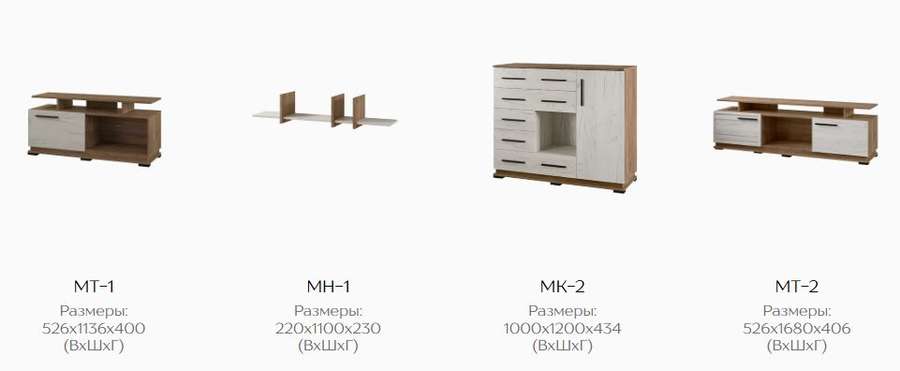 Гостиная модульная «Модена» комплектация 3 (Домани) в Нижнем Новгороде фото №7