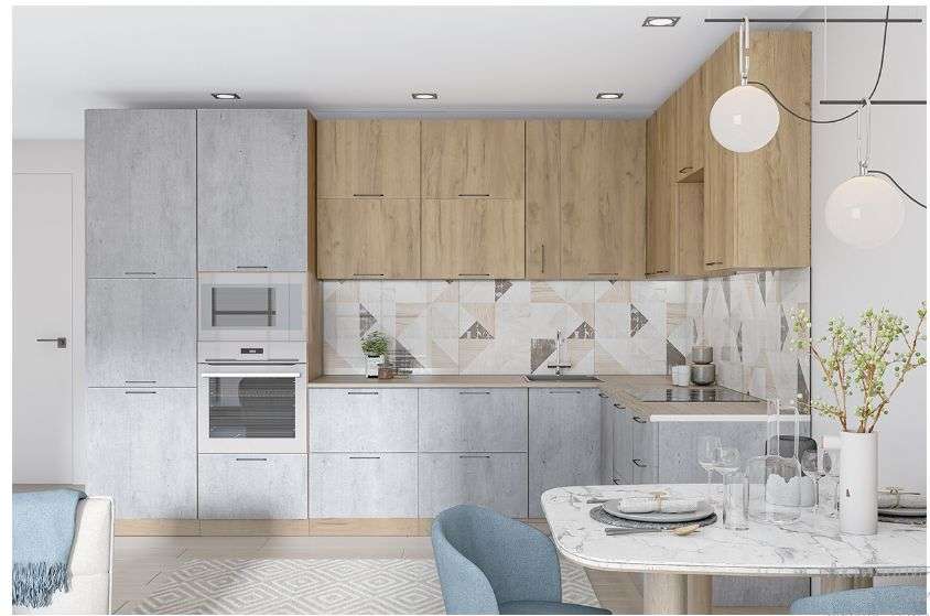 Кухня «ЛДСП» Набор-3 (3400х2216мм) Модульная в Нижнем Новгороде фото №1