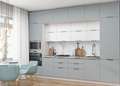 Кухня «ЭКО Волна» Набор 3400 мм, Модульная (Диал) None