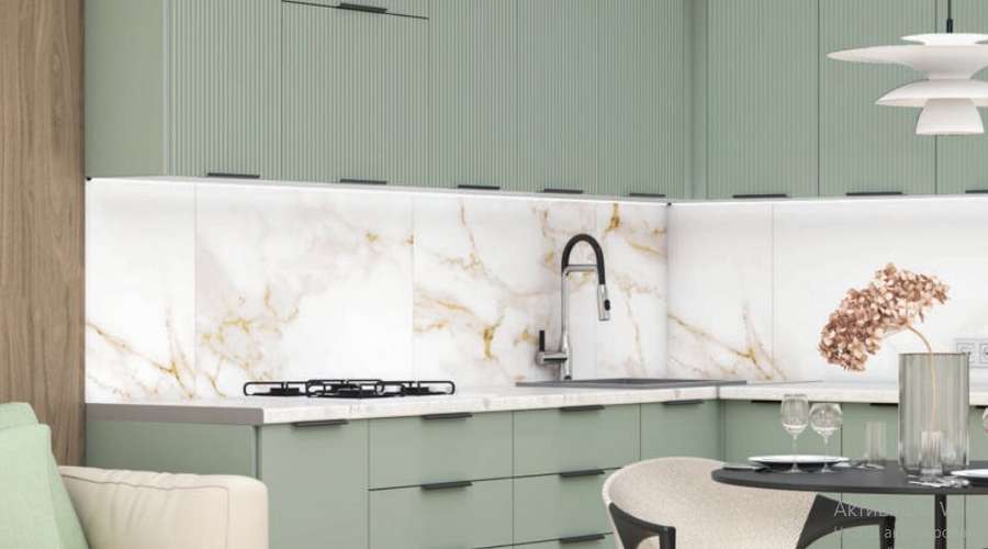 Кухня «ЭКО Волна» Набор 2616х2750мм, Модульная (Диал) в Нижнем Новгороде фото №2