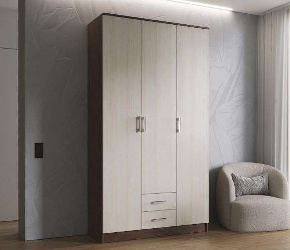 Шкаф 3-х створчатый «ТРИО» без зеркал, Различные цвета в Нижнем Новгороде фото №3