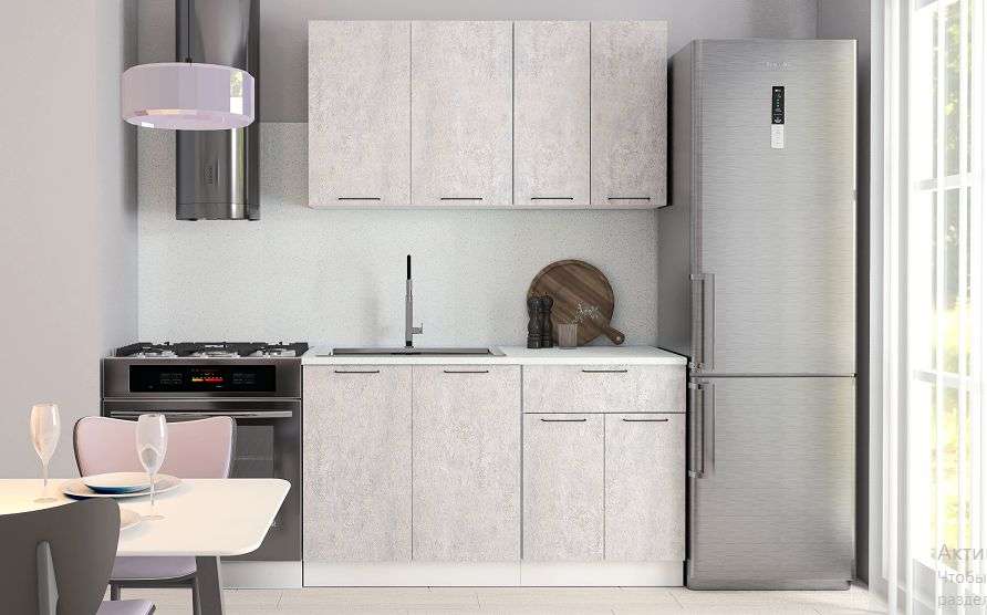 Кухня «ЛДСП» Размер 1,4м Готовое решение (Диал) в Нижнем Новгороде фото №1