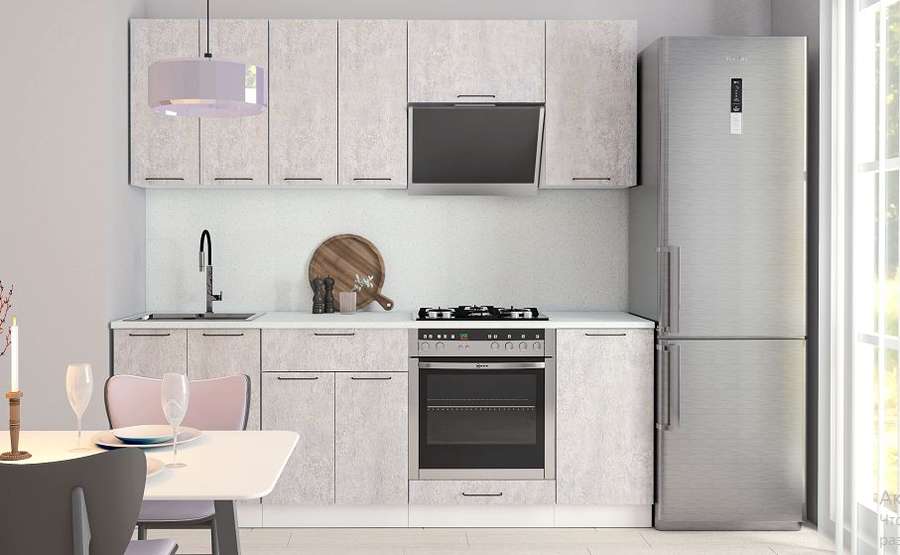 Кухня «ЛДСП» Размер 2,2м Готовое решение (Диал) в Нижнем Новгороде фото №1