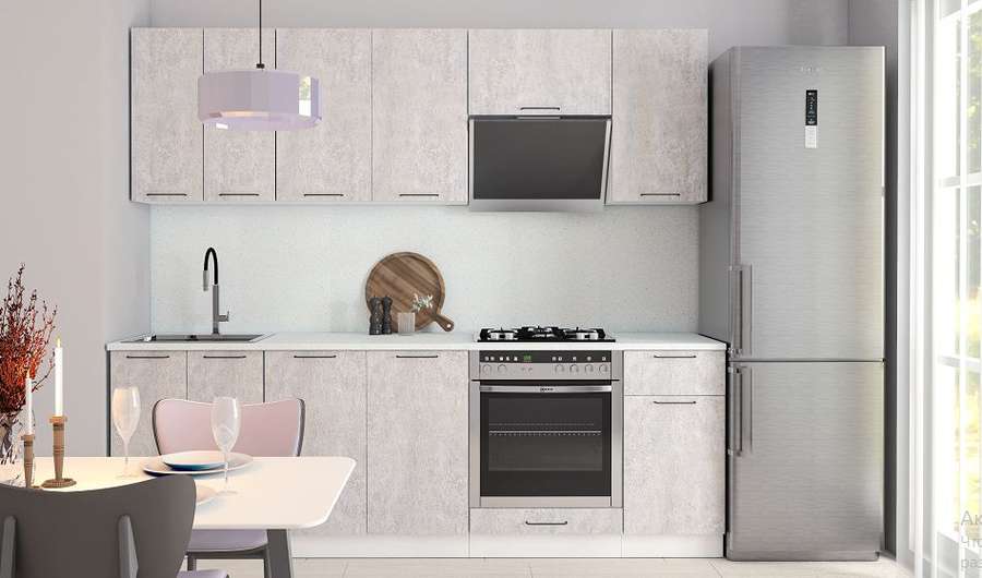 Кухня «ЛДСП» Размер 2,4м Готовое решение (Диал) в Нижнем Новгороде фото №1