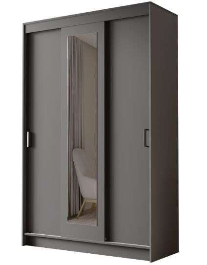 Шкаф-купе «Бруно 5» Графит (Эра) в Нижнем Новгороде фото №2
