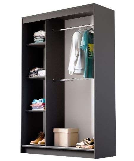 Шкаф-купе «Бруно 3» Графит (Эра) в Нижнем Новгороде фото №3