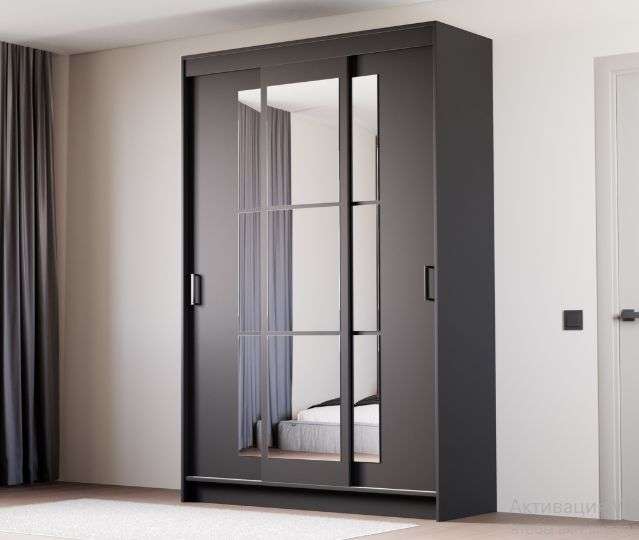 Шкаф-купе «Бруно 2» Графит (Эра) в Нижнем Новгороде фото №1