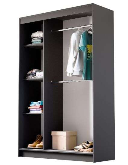 Шкаф-купе «Бруно 5» Графит (Эра) в Нижнем Новгороде фото №3