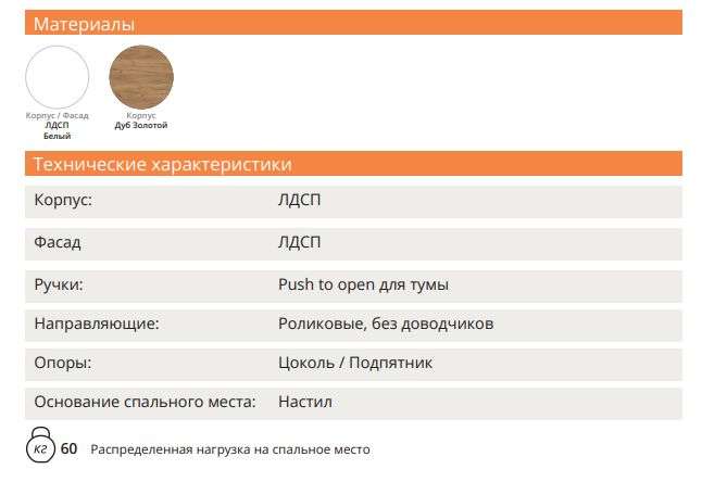 Кровать «Тони 12 NEW» 112.01 (Олмеко) в Нижнем Новгороде фото №7