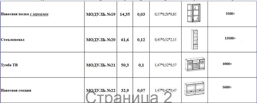 Прихожая «Париж» модульная комплект 2 (Террикон) в Нижнем Новгороде фото №13